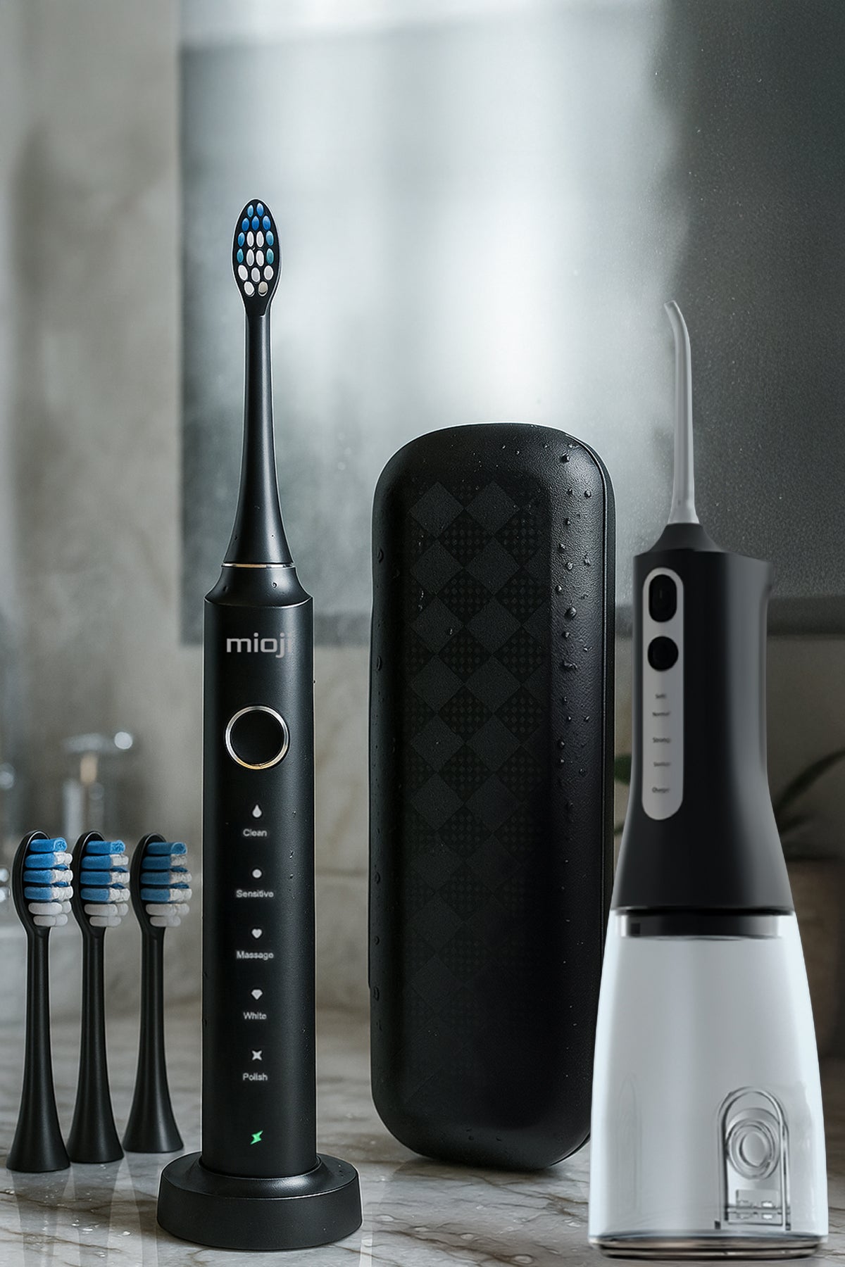 Mioji Oral B6 Care 4-in-1 Ağız Bakım Seti Siyah