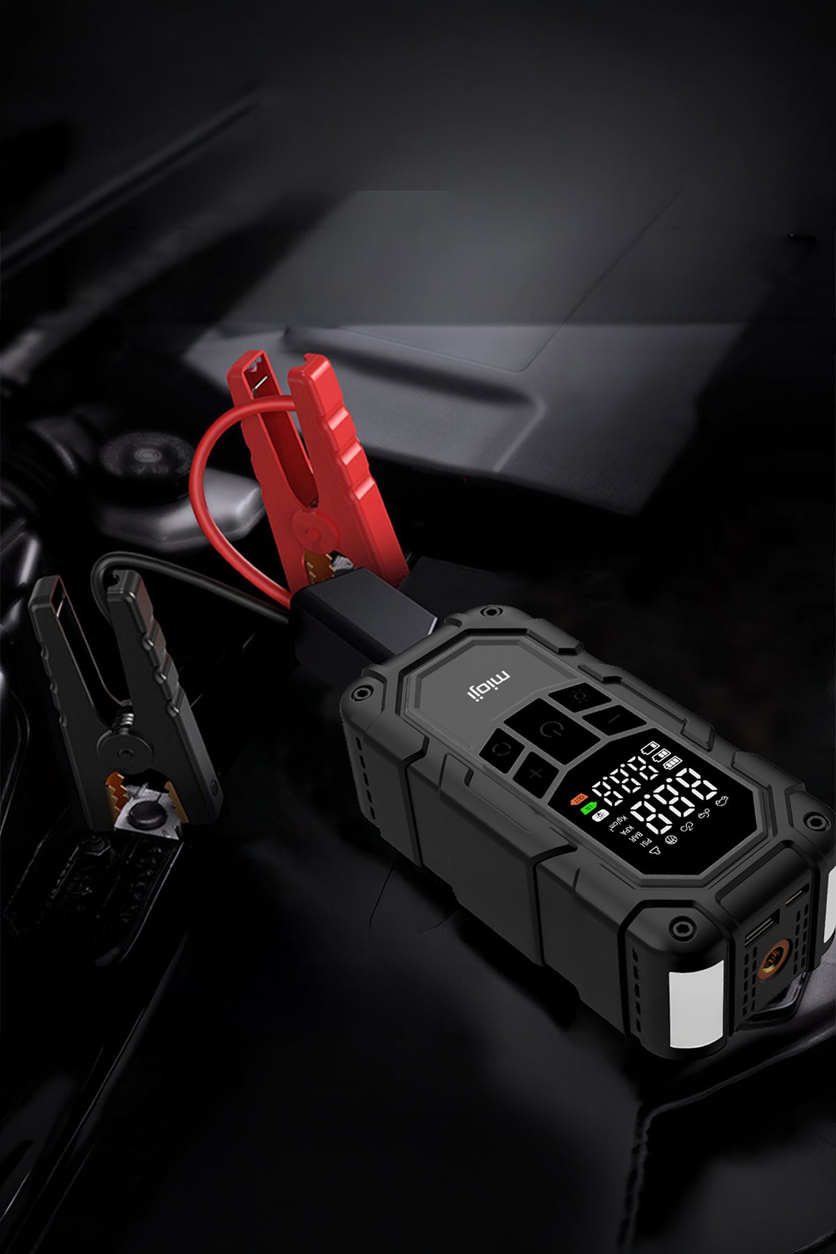 Mio D8H Plus 2000A 16000mAh Akü Takviye+Hava Pompası+LED Fener+Powerbank