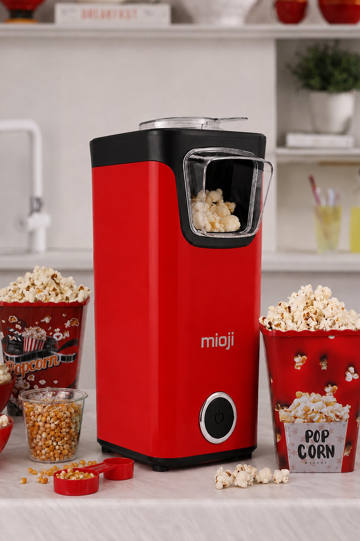 Mio POPX1 Mısır Patlatma Makinesi Kırmızı