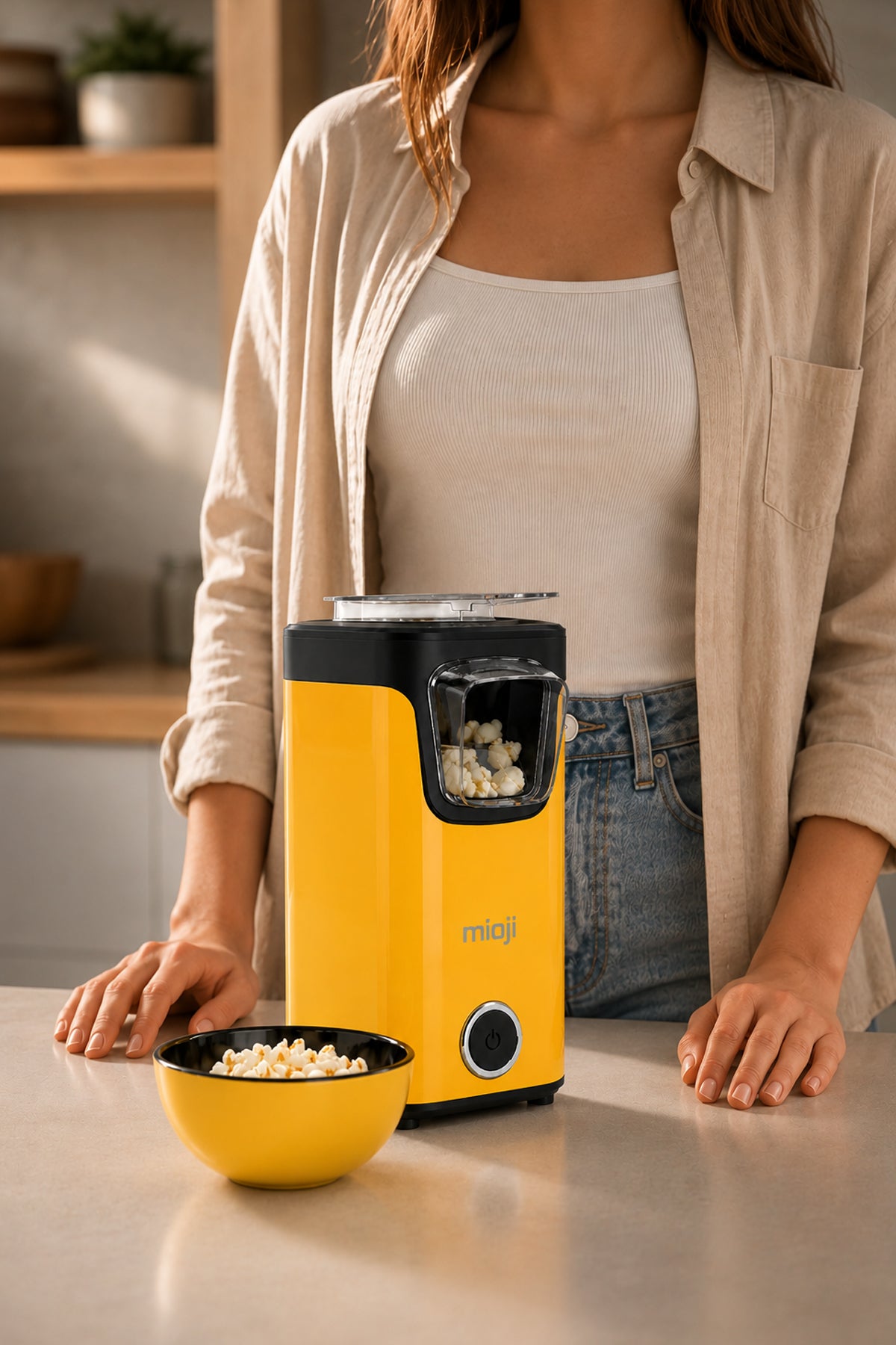 Mio POPX1 Mısır Patlatma Makinesi Sarı