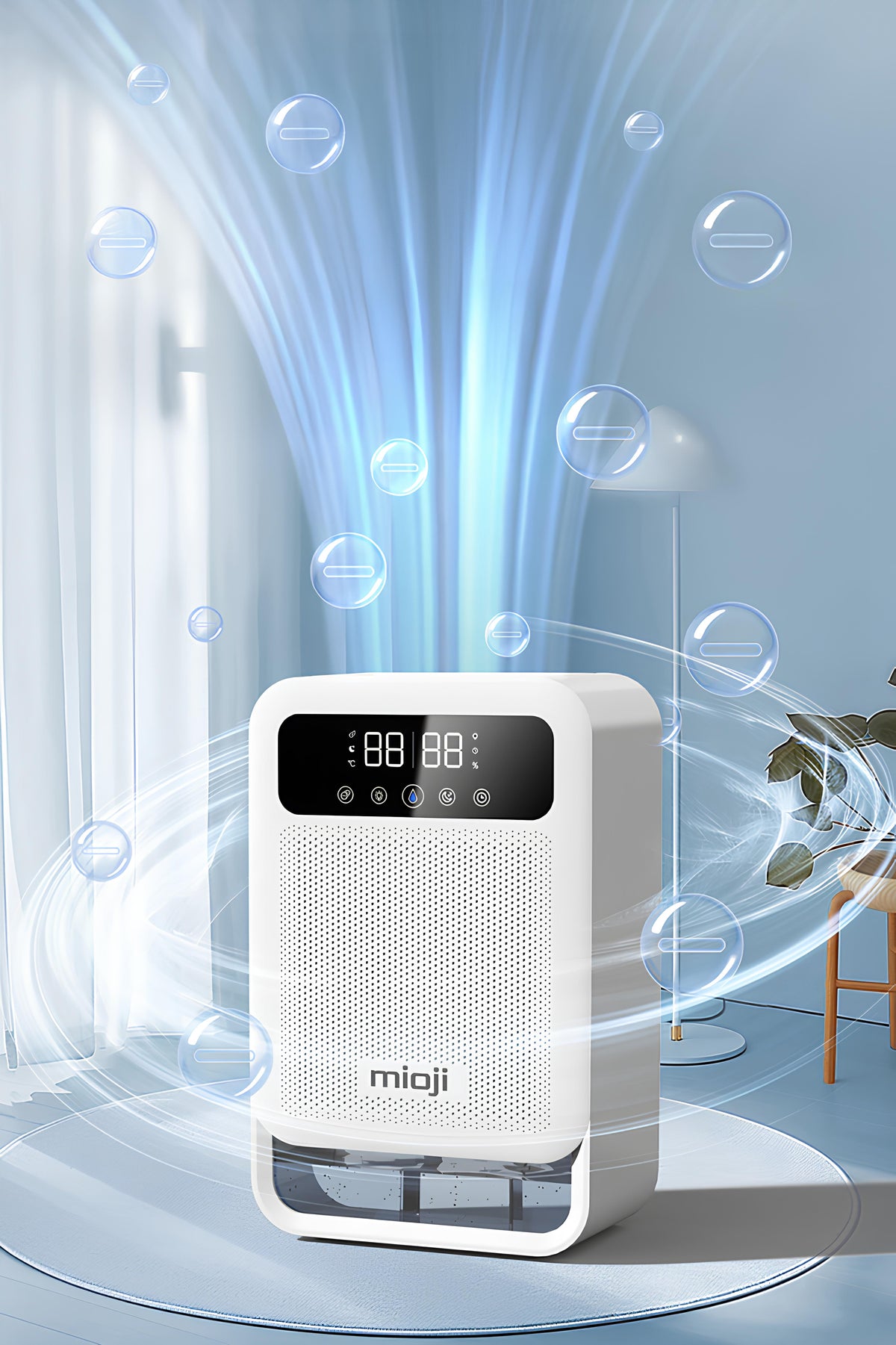 Mioji Mio 30NEC Pro Nem Alma ve İyon Hava Temizleme Cihazı Beyaz