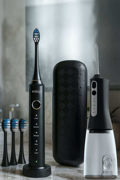 Mioji Oral B6 Care 4-in-1 Ağız Bakım Seti Siyah