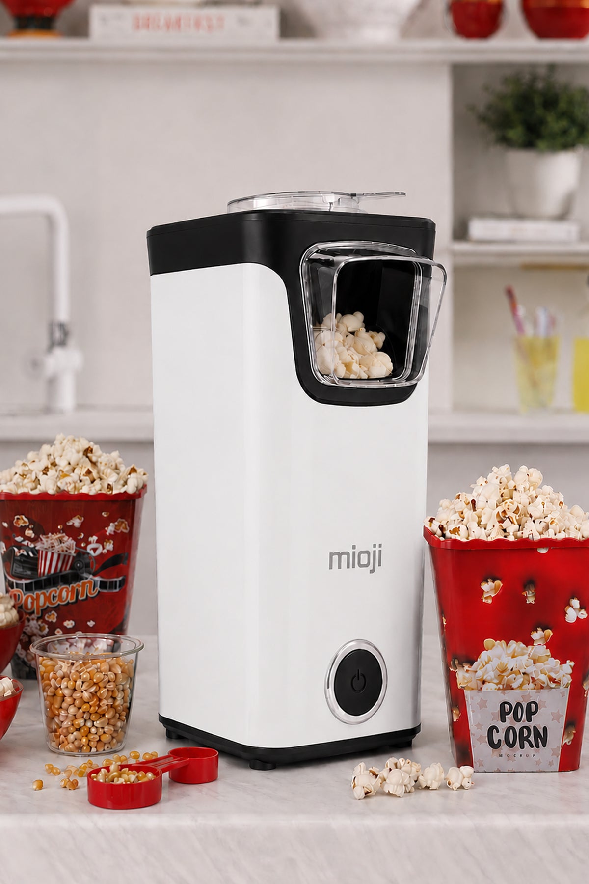 Mio POPX1 Mısır Patlatma Makinesi Beyaz
