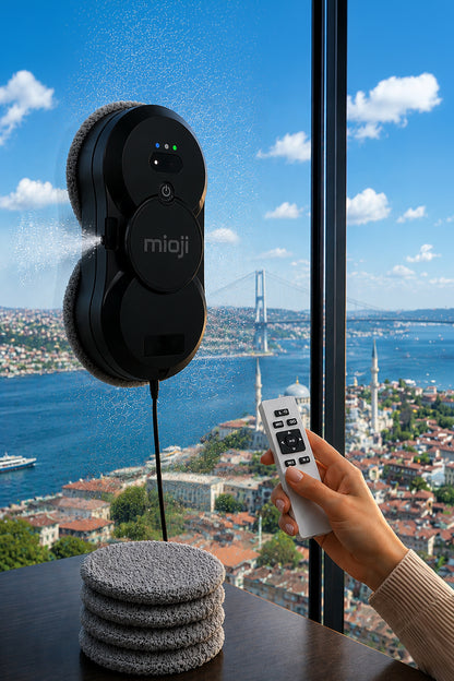 VLR2 Cam Temizleme Robotu Siyah